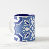 Middellandse-Zeekust Tweekleurige Koffiemok (Voorkant links)