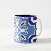 Middellandse-Zeekust Tweekleurige Koffiemok (Voorkant rechts)