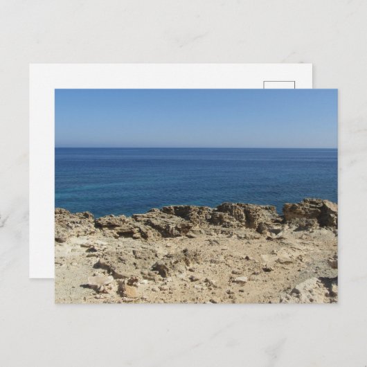 Middellandse-Zeelandschap Feestdagenkaart (Voorkant / Achterkant)