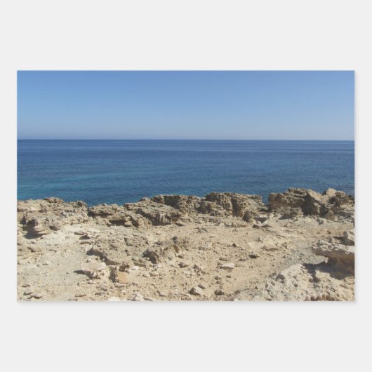 Middellandse-Zeelandschap Inpakpapier Vel