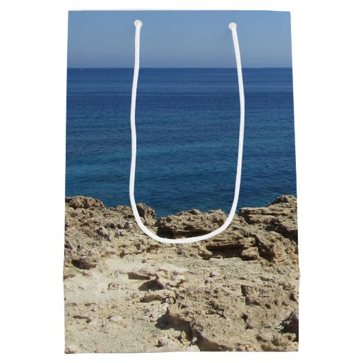 Middellandse-Zeelandschap Medium Cadeauzakje (Achterkant)