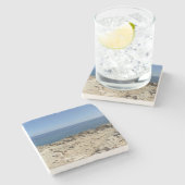 Middellandse-Zeelandschap Stenen Onderzetter (Zijkant)