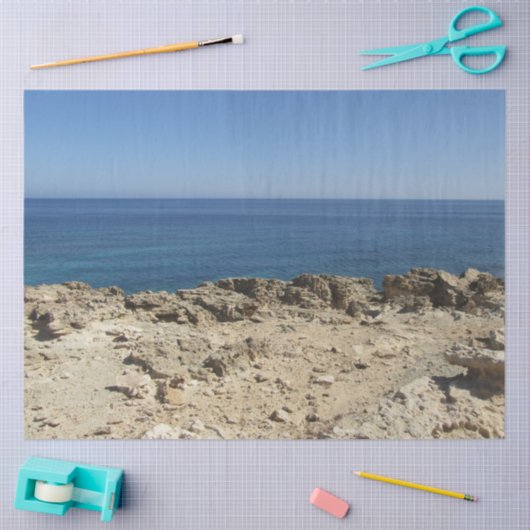 Middellandse-Zeelandschap Tissuepapier (Craft)