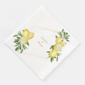 Middellandse-Zeelemuizen Gold-tekst Servet (Hoek)