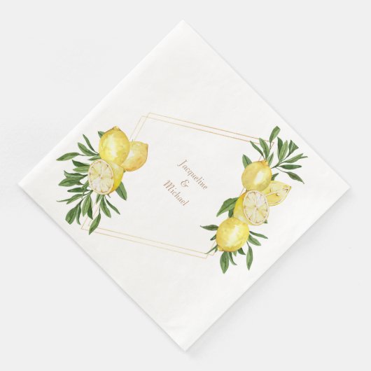 Middellandse-Zeelemuizen Gold-tekst Servet (Hoek)