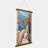 Middellandse Zeepad Hangend Wandkleed (Gebogen)