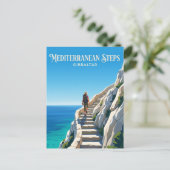 Middellandse Zeetrap, Upper Rock, Gibraltar Briefkaart (Staand voorkant)