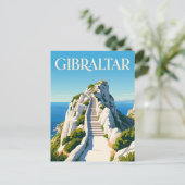 Middellandse Zeetrappen Gibraltar Briefkaart (Staand voorkant)