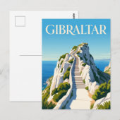 Middellandse Zeetrappen Gibraltar Briefkaart (Voorkant / Achterkant)