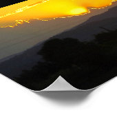 Middellandse Zonsondergang Poster (Hoek)