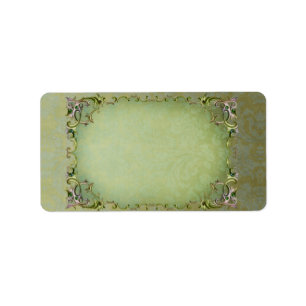 Middellange brocade horizontaal Apothecair label