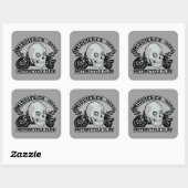 Middellange kruismachines MC op maat stickers (Vel)