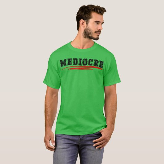 MIDDELMATIG GEMIDDELD GRAPPIG ONTWERPLETTERTYPE T-SHIRT (Voorkant volledig)