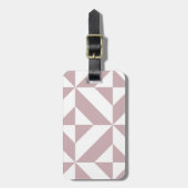 Middelmatig meetkundig meetkundig decomgrenzingspa bagagelabel (Voorkant verticaal)