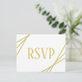 Middelmatig ontwerp - RSVP/Dinner Chos Briefkaart (Staand voorkant)