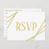 Middelmatig ontwerp - RSVP/Dinner Chos Briefkaart (Voorkant / Achterkant)