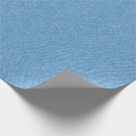 Middelmatige blauwe denimtextuur cadeaupapier