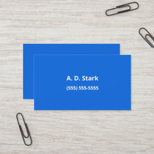 Middelmatige Blauwe Minimalistische Visitekaartjes