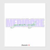 Middelmatige gamer vrouw (ik probeer!) sticker (Vel)