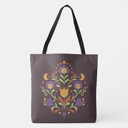 Middelnacht Hemelse Volkstuin Tote Bag (Voorkant)