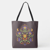 Middelnacht Hemelse Volkstuin Tote Bag (Achterkant)