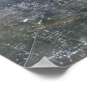 Middelpivot geïrrigeerde velden in Texas, VS Poster (Hoek)