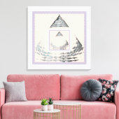 Middelpunt Van De Driehoek Canvas Afdruk (Insitu (Woonkamer))