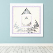 Middelpunt Van De Driehoek Canvas Afdruk (Insitu (Houten vloer))