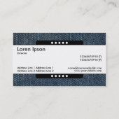 Middelste band 5 spots - Old Blue Jeans Visitekaartje (Achterkant)