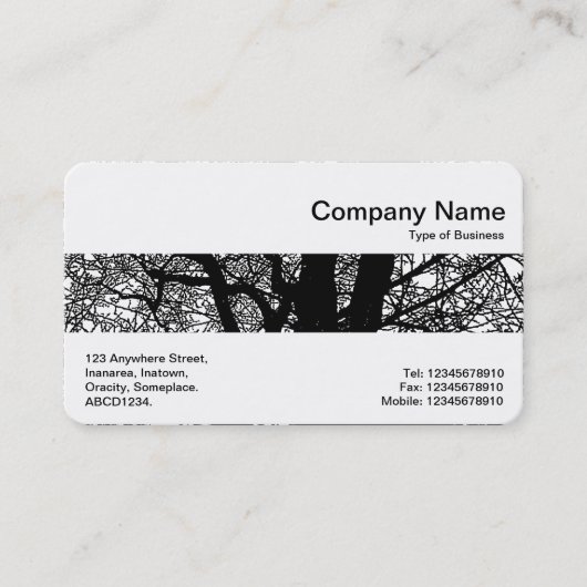 Middelste band - Spiral - Contrastbijkantoren met Visitekaartje (Voorkant)