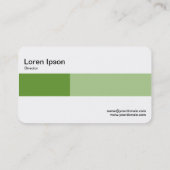 Middelste band - Twee tafels - schaduw van groen Visitekaartje (Achterkant)