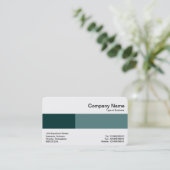 Middelste band - Twee tafels - schaduw van groen Visitekaartje (Staand voorkant)
