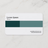 Middelste band - Twee tafels - schaduw van groen Visitekaartje (Achterkant)