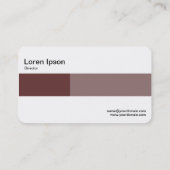 Middelste band - Twee tafels - schaduwen van bruin Visitekaartje (Achterkant)