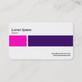 Middelste band - Twee tonen 02 - Roze en Dp Paars Visitekaartje (Achterkant)