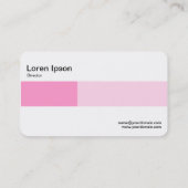 Middelste band - Twee tonen - Roze schaduwen Visitekaartje (Achterkant)