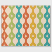 Middelste centraalrek in het ogeenpatroon cadeaupapier (Vlak)