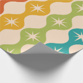 Middelste centraalrek in het ogeenpatroon cadeaupapier (Hoek)