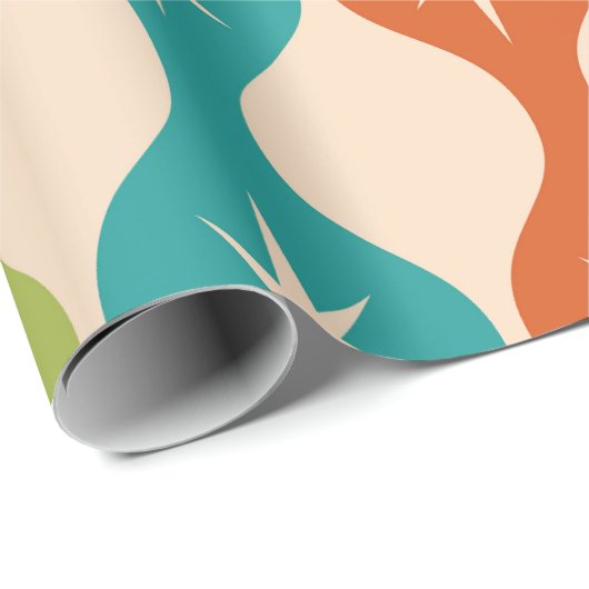 Middelste centraalrek in het ogeenpatroon cadeaupapier (Rol Hoek)