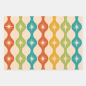 Middelste centraalrek in het ogeenpatroon inpakpapier vel (Voorkant 3)