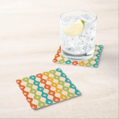 Middelste centraalrek in het ogeenpatroon kartonnen onderzetters (Insitu)