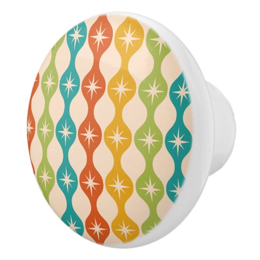 Middelste centraalrek in het ogeenpatroon keramische knop (Rechts)