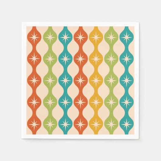 Middelste centraalrek in het ogeenpatroon servet (Voorkant)