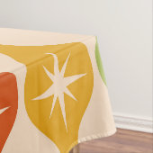 Middelste centraalrek in het ogeenpatroon tafelkleed (Voorbeeld)