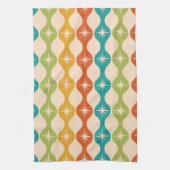 Middelste centraalrek in het ogeenpatroon theedoek (Verticaal)