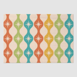 Middelste centraalrek in het ogeenpatroon tissuepapier