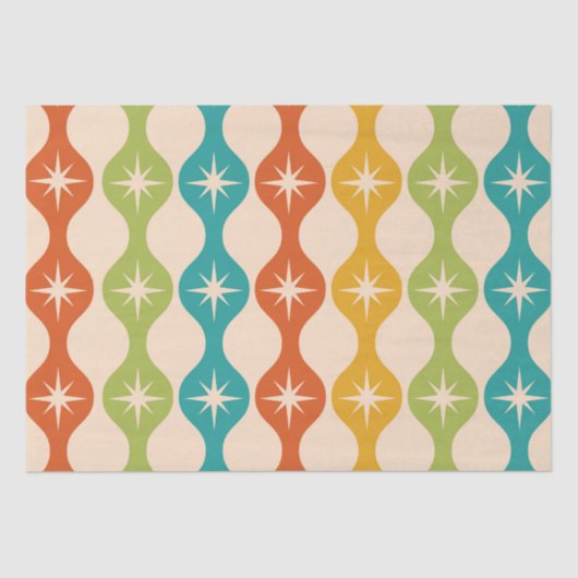 Middelste centraalrek in het ogeenpatroon tissuepapier (Voorkant)