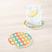 Middelste centraalrek in het ogeenpatroon zandsteen onderzetter (Zijkant)