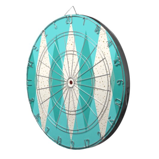 Middelste eeuw Modern Argyle Dart Board Dartbord (Voorkant Rechts)