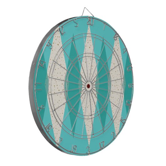 Middelste eeuw Modern Argyle Dart Board Dartbord (Voorkant Links)